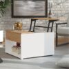 ΤΡΑΠΕΖΑΚΙ ΣΑΛΟΝΙΟΥ TARANTO ΛΕΥΚΟ-ARTISAN 80x80x45εκ
