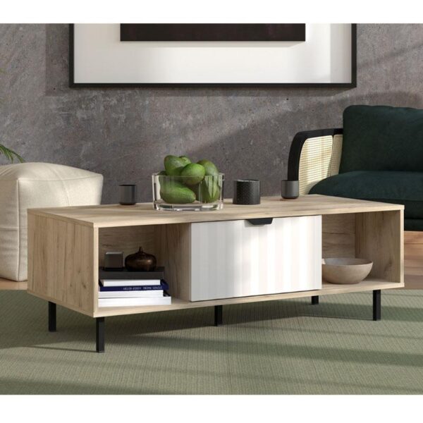 ΤΡΑΠΕΖΑΚΙ ΣΑΛΟΝΙΟΥ VANDEA GREY OAK-CASHMERE 121x55x42εκ