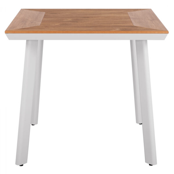 trapezi-aloyminioy-leyko-me-epifaneia-po-34.jpg ΤΡΑΠΕΖΙ ΑΛΟΥΜΙΝΙΟΥ TABER ΛΕΥΚΟ ΜΕ ΕΠΙΦΑΝΕΙΑ POLYWOOD HM5563.01 80x80x73Υ ΕΚ.