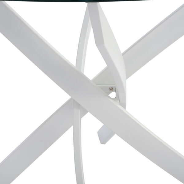 trapezi-koyzinas-stroggylo-metal-leyko-g-2.jpg ΤΡΑΠΕΖΙ ΚΟΥΖΙΝΑΣ ΣΤΡΟΓΓΥΛΟ ΜΕΤΑΛ. JAFARU ΛΕΥΚΟ-ΓΥΑΛΙ ΑΣΦΑΛΕΙΑΣ Φ90X75Yεκ.HM8499.03