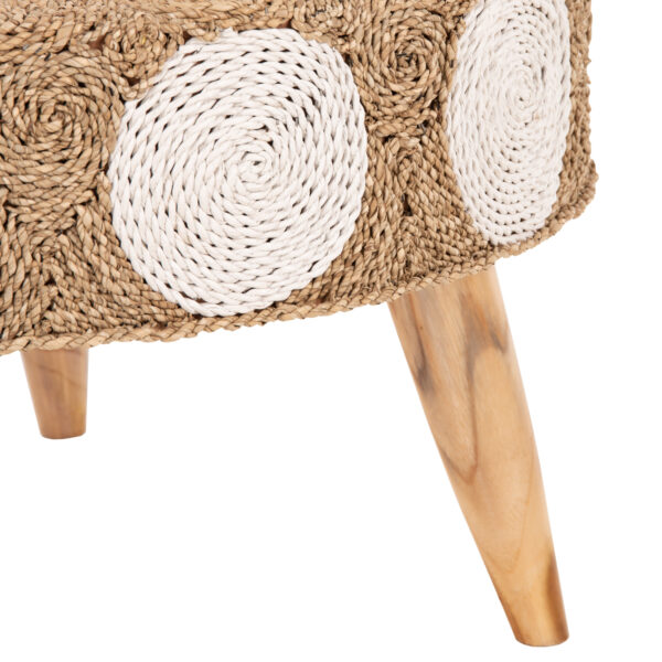 trapezi-salonioy-fb97825-xylo-teak-kai-s-3.jpg ΤΡΑΠΕΖΙ ΣΑΛΟΝΙΟΥ HM7825 ΞΥΛΟ ΤΕΑΚ ΚΑΙ SEAGRASS ΣΕ ΦΥΣΙΚΟ & ΛΕΥΚΟ Φ81x45Υεκ.