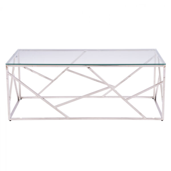 ΤΡΑΠΕΖΙ ΣΑΛΟΝΙΟΥ JANA ΜΕ ΓΥΑΛΙ ΚΑΙ ΒΑΣΗ ΧΡΩΜΙΟΥ 120X60Χ45Y EK.HM8617.01