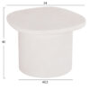 ΤΡΑΠΕΖΙ ΣΑΛΟΝΙΟΥ ΟΒΑΛ ΣΕΙΡΑ SANTORINI HM18054 MDF ΣΕ ΥΠΟΛΕΥΚΟ ΧΡΩΜΑ 54x54,5x40Υεκ