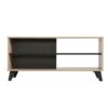 ΤΡΑΠΕΖΙ ΣΑΛΟΝΙΟΥ UMBRIA KS GREY OAK-ΜΑΥΡΟ 101x50x47εκ m.b.r