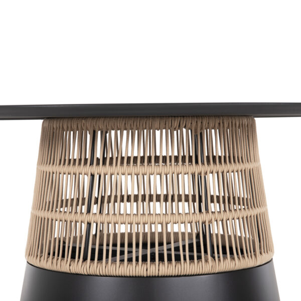 trapezi-stroggylo-fb9610601-anthraki-alo-4.jpg ΤΡΑΠΕΖΙ ΣΤΡΟΓΓΥΛΟ SAEID HM6106.01 ΑΝΘΡΑΚΙ ΑΛΟΥΜΙΝΙΟ-ΜΠΕΖ ΣΧΟΙΝΙ Φ120x75Υεκ.