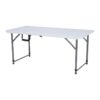 ΤΡΑΠΕΖΙ ΣΥΝΕΔΡΙΟΥ-CATERING Fylliana ΛΕΥΚΟ 122x60x54-74 ΠΤΥΣΣΟΜΕΝΟ (ΒΑΛΙΤΣΑ)