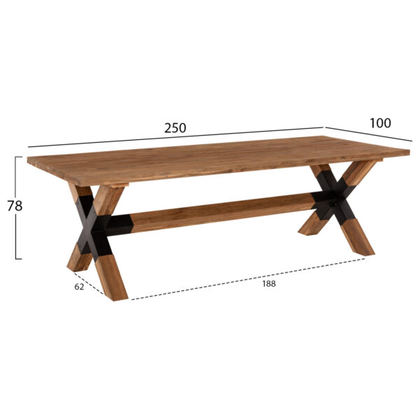 trapezi-trapezarias-fb99557-masif-xylo-t-1.jpg ΤΡΑΠΕΖΙ ΤΡΑΠΕΖΑΡΙΑΣ KATTE HM9557 ΜΑΣΙΦ ΞΥΛΟ ΤΕΑΚ-ΧΙΑΣΤΙ ΠΟΔΙΑ ΜΕ ΜΕΤΑΛΛΟ 250x100x78Υεκ.