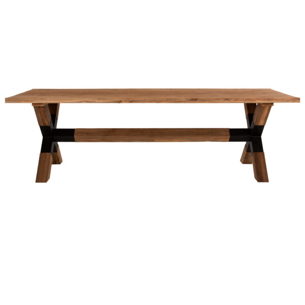 trapezi-trapezarias-fb99557-masif-xylo-t-2.jpg ΤΡΑΠΕΖΙ ΤΡΑΠΕΖΑΡΙΑΣ KATTE HM9557 ΜΑΣΙΦ ΞΥΛΟ ΤΕΑΚ-ΧΙΑΣΤΙ ΠΟΔΙΑ ΜΕ ΜΕΤΑΛΛΟ 250x100x78Υεκ.