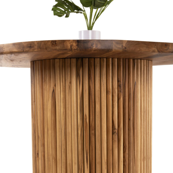 trapezi-trapezarias-fb99895-masif-xylo-t-5.jpg ΤΡΑΠΕΖΙ ΤΡΑΠΕΖΑΡΙΑΣ DREMA1 HM9895 ΜΑΣΙΦ ΞΥΛΟ ΤΕΑΚ Φ100X80Yεκ-3εκ.ΕΠΙΦΑΝΕΙΑ