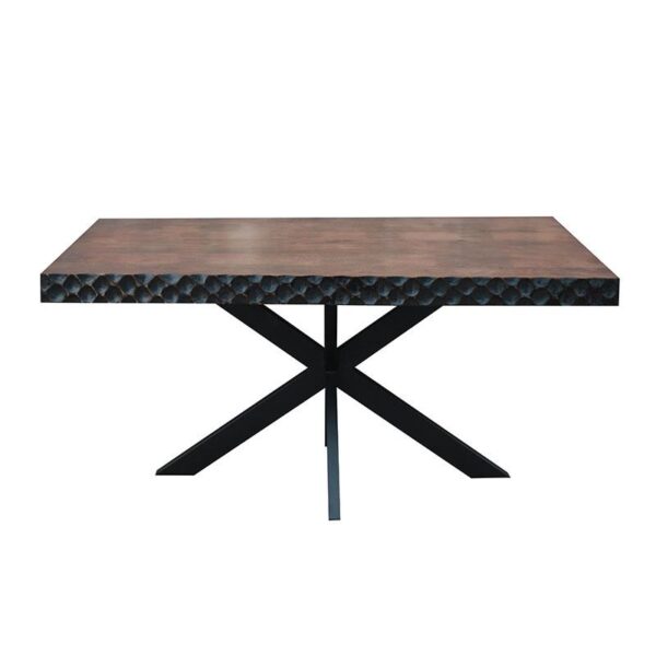 ΤΡΑΠΕΖΙ ΤΡΑΠΕΖΑΡΙΑΣ Fylliana Amrita ΚΑΦΕ ΧΡΩΜΑ 160x90x75εκ