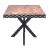 ΤΡΑΠΕΖΙ ΤΡΑΠΕΖΑΡΙΑΣ Fylliana Amrita ΚΑΦΕ ΧΡΩΜΑ 160x90x75εκ