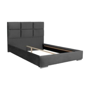 ΔΙΠΛΟ ΚΡΕΒΑΤΙ Fylliana Berlin ΓΚΡΙ ΧΡΩΜΑ ΥΦΑΣΜΑΤΟΣ 175x214x115εκ(160*200)