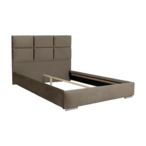 ΔΙΠΛΟ ΚΡΕΒΑΤΙ Fylliana Berlin ΜΠΕΖ ΧΡΩΜΑ ΥΦΑΣΜΑΤΟΣ 175x214x115εκ (160*200)