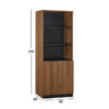 ΕΠΑΓΓΕΛΜΑΤΙΚΗ ΒΙΒΛΙΟΘΗΚΗ ΓΡΑΦΕΙΟΥ SUPREME HM2354 80x40x200Υ εκ.