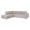 ΚΑΝΑΠΕΣ ΓΩΝΙΑ ΑΡΙΣΤΕΡΗ Fylliana Carmen SILVER ΥΦΑΣΜΑ 304x242x89εκ