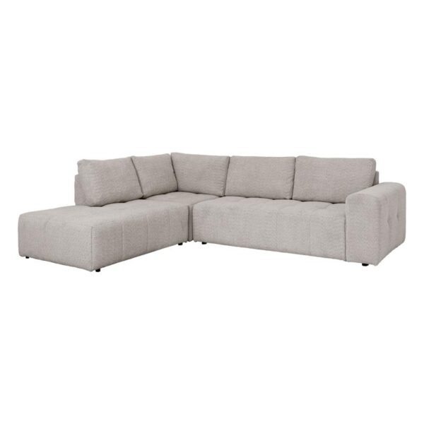 ΚΑΝΑΠΕΣ ΓΩΝΙΑ ΑΡΙΣΤΕΡΗ Fylliana Carmen SILVER ΥΦΑΣΜΑ 304x242x89εκ