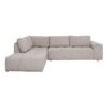 ΚΑΝΑΠΕΣ ΓΩΝΙΑ ΑΡΙΣΤΕΡΗ Fylliana Carmen SILVER ΥΦΑΣΜΑ 304x242x89εκ