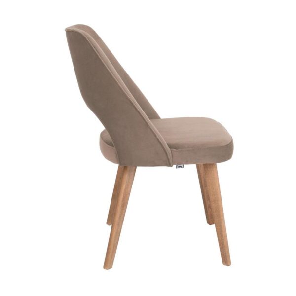 ΚΑΡΕΚΛΑ ΤΡΑΠΕΖΑΡΙΑΣ Fylliana Τ-5 LUX TAUPE ΥΦΑΣΜΑ 50x50x86εκ