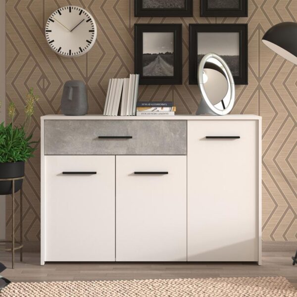 ΚΟΜΟΤΑ VARADERO 3K1F ΛΕΥΚΟ-CONCRETE 119x33x80,5εκ