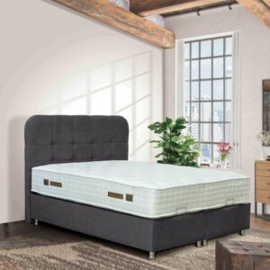 ΚΡΕΒΑΤΙ Fylliana Natalie ΓΚΡΙ ΜΕ ΑΠΟΘ ΧΩΡΟ 212x162x120 ΓΙΑ ΣΤΡΩΜΑ 160x200εκ