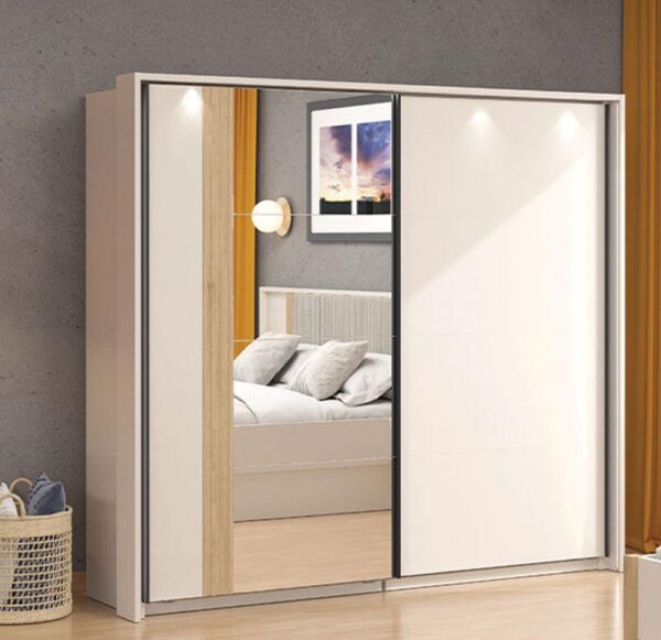 ΝΤΟΥΛΑΠΑ ΜΕ ΚΑΘΡΕΦΤΗ BELFORT 220 CASHMERE-ARTISAN ΧΡΩΜΑ 220x61x205εκ