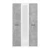 ΝΤΟΥΛΑΠΑ VARADERO 3K1O ΛΕΥΚΟ-CONCRETE 119x53x203,5εκ