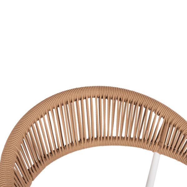 polythrona-fb9628401-aloyminio-textilene-5-3.jpg ΠΟΛΥΘΡΟΝΑ BERG HM6284.01 ΑΛΟΥΜΙΝΙΟ & TEXTILENE ΛΕΥΚΟ--P.E.TWISTED RATTAN 55x56x79Υεκ