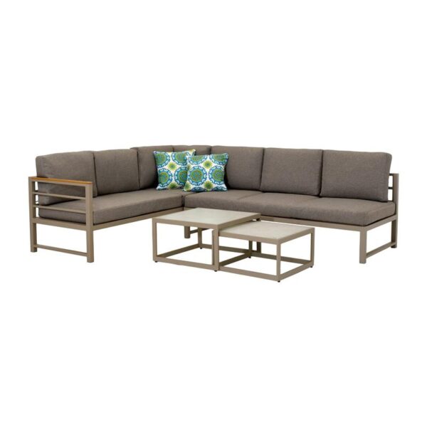 ΣΕΤ ΚΗΠΟΥ 4 ΤΕΜΑΧΙΩΝ Fylliana Minnesota ΜΠΕΖ ΧΡΩΜΑ 190x240x70εκ