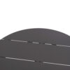 ΤΡΑΠΕΖΙ ΣΤΡΟΓΓΥΛΟ ΑΛΟΥΜΙΝΙΟΥ HIGER HM6289.01 ΓΚΡΙ Φ90x74Yεκ.