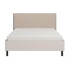 ΔΙΠΛΟ ΚΡΕΒΑΤΙ SERDICA 160 CASHMERE ΧΡΩΜΑ ΜΕ ΜΠΕΖ ΥΦΑΣΜΑ 191x214x115εκ
