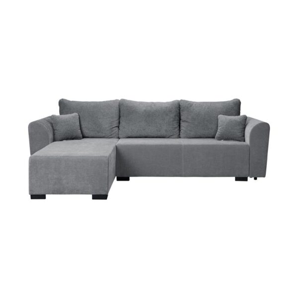ΓΩΝΙΑΚΟΣ ΚΑΝΑΠΕΣ ΚΡΕΒΑΤΙ Migros ΓΚΡΙ ΧΡΩΜΑ 268x167x80εκ