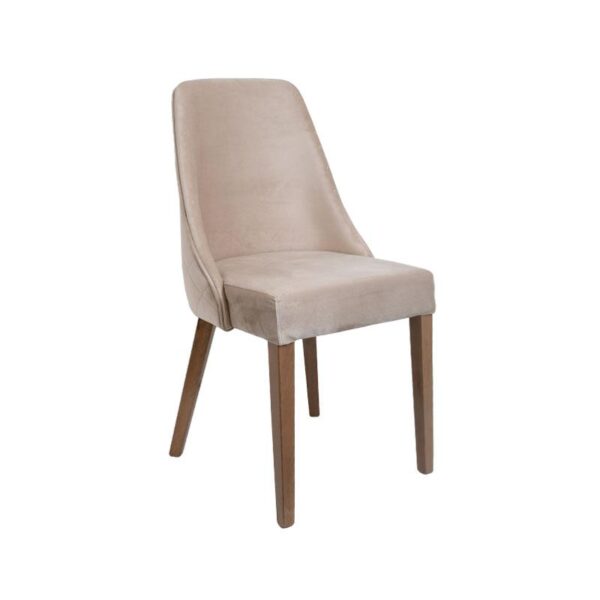 ΚΑΡΕΚΛΑ ΤΡΑΠΕΖΑΡΙΑΣ Fylliana T-3 LUX ΜΠΕΖ ΥΦΑΣΜΑ GREY OAK ΠΟΔΙΑ 45x50x90εκ