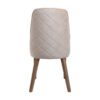 ΚΑΡΕΚΛΑ ΤΡΑΠΕΖΑΡΙΑΣ Fylliana T-3 LUX ΜΠΕΖ ΥΦΑΣΜΑ GREY OAK ΠΟΔΙΑ 45x50x90εκ