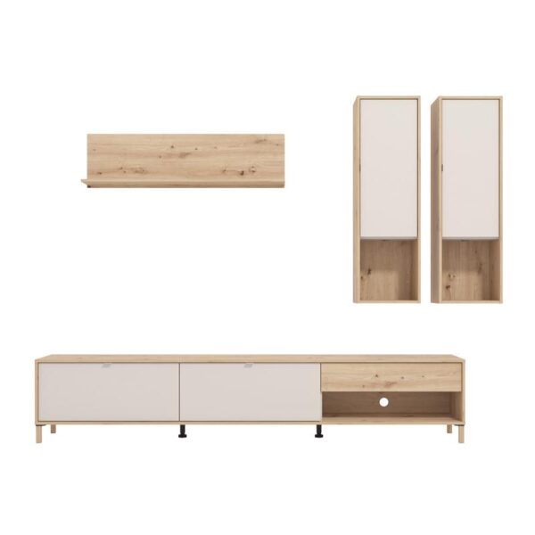 ΚΕΝΤΡΟ ΨΥΧΑΓΩΓΙΑΣ-ΣΥΝΘΕΣΗ NORWICH ARTISAN ΟΑΚ/CASHMERE 234x40x197εκ