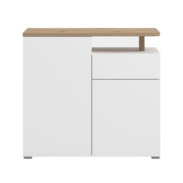 ΚΟΜΟΤΑ-ΜΠΟΥΦΕΣ ATERNO 103 2K1F2V ΛΕΥΚΟ/ARTISAN ΧΡΩΜΑ 103x40x94εκ