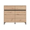 ΚΟΜΟΤΑ-ΜΠΟΥΦΕΣ MARRON 106 2K2F2V ARTISAN OAK/ΜΑΥΡΟ ΜΑΤΤ ΧΡΩΜΑ 106x40x90εκ