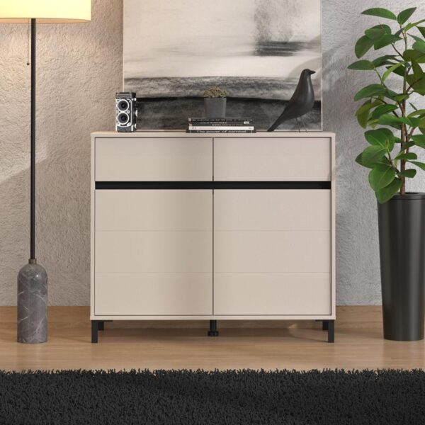 ΚΟΜΟΤΑ-ΜΠΟΥΦΕΣ MARRON 106 2K2F2V CASHMERE/ΜΑΥΡΟ ΜΑΤΤ ΧΡΩΜΑ 106x40x90εκ