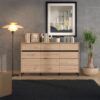 ΚΟΜΟΤΑ-ΜΠΟΥΦΕΣ MARRON 157 3K3F3V ARTISAN OAK/ΜΑΥΡΟ ΜΑΤΤ ΧΡΩΜΑ 157x40x90εκ