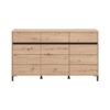 ΚΟΜΟΤΑ-ΜΠΟΥΦΕΣ MARRON 157 3K3F3V ARTISAN OAK/ΜΑΥΡΟ ΜΑΤΤ ΧΡΩΜΑ 157x40x90εκ
