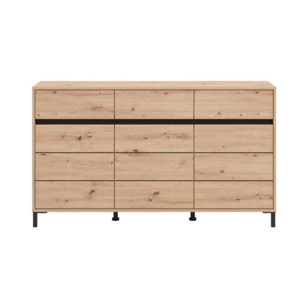 ΚΟΜΟΤΑ-ΜΠΟΥΦΕΣ MARRON 157 3K3F3V ARTISAN OAK/ΜΑΥΡΟ ΜΑΤΤ ΧΡΩΜΑ 157x40x90εκ
