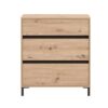 ΚΟΜΟΤΑ-ΣΥΡΤΑΡΙΕΡΑ MARRON 80 3F ARTISAN OAK/ΜΑΥΡΟ ΜΑΤΤ ΧΡΩΜΑ 80x40x90εκ