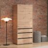 ΝΤΟΥΛΑΠΑ CORBETT 2K3F h211 ARTISAN OAK/ΜΑΥΡΟ ΜΑΤ ΧΡΩΜΑ 93x55x211εκ