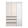 ΝΤΟΥΛΑΠΑ CORBETT 3K3F1O h211 CASHMERE/ΜΑΥΡΟ ΜΑΤ ΧΡΩΜΑ 138x55x211εκ
