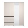 ΝΤΟΥΛΑΠΑ CORBETT 4K3F1O h211 CASHMERE/ΜΑΥΡΟ ΜΑΤ ΧΡΩΜΑ 183x55x211εκ
