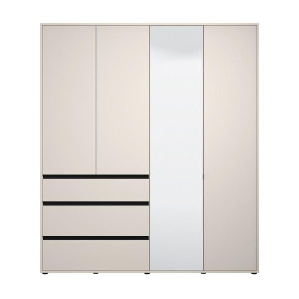 ΝΤΟΥΛΑΠΑ CORBETT 4K3F1O h211 CASHMERE/ΜΑΥΡΟ ΜΑΤ ΧΡΩΜΑ 183x55x211εκ