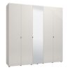 ΝΤΟΥΛΑΠΑ LUCCA 5K1O h227 CASHMERE-ΛΕΥΚΟ ΧΡΩΜΑ 224x57x227εκ