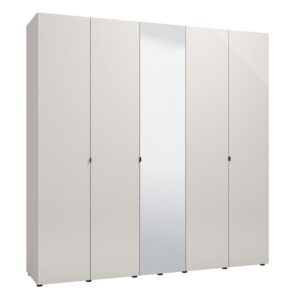 ΝΤΟΥΛΑΠΑ LUCCA 5K1O h227 CASHMERE-ΛΕΥΚΟ ΧΡΩΜΑ 224x57x227εκ