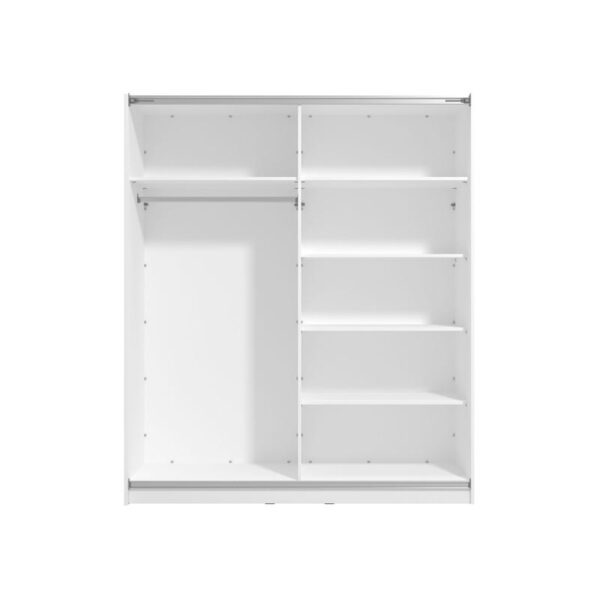 ΝΤΟΥΛΑΠΑ SIERRA 180 OPAQUE WHITE 180x63x210εκ