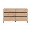 ΣΥΡΤΑΡΙΕΡΑ MARRON 157 6F ARTISAN OAK/ΜΑΥΡΟ ΜΑΤΤ ΧΡΩΜΑ 157x40x90εκ