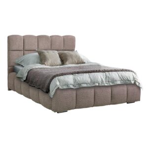 ΔΙΠΛΟ ΚΡΕΒΑΤΙ Fylliana Velora TAUPE ΧΡΩΜΑ 185x223x125εκ (160x200)